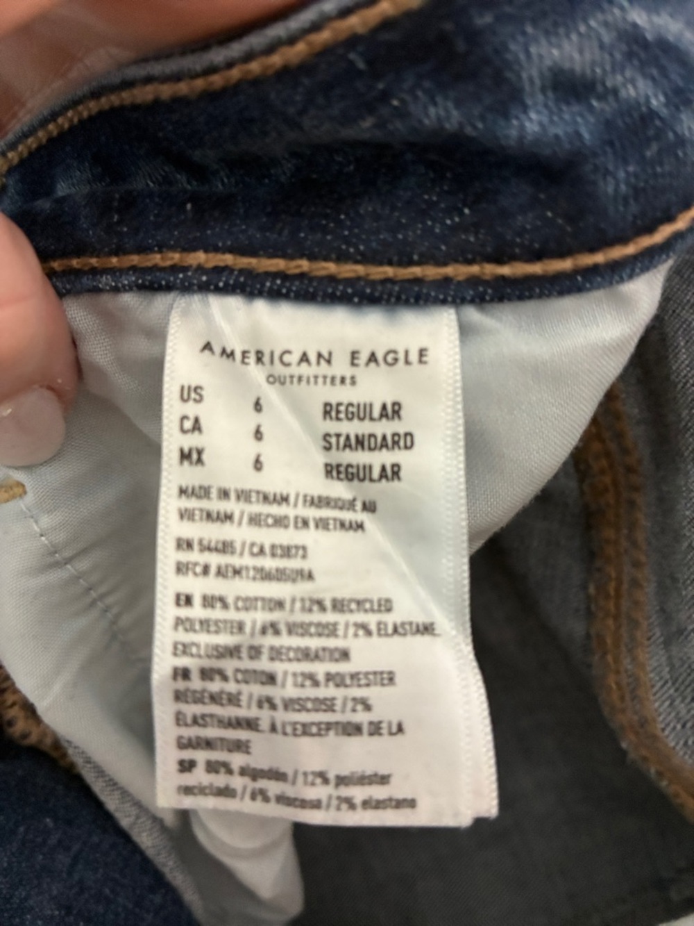American Eagle Outfitters Skinny Jeans in Dark Blue - Picture 8 of 8